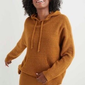 Aerie Waffle Knit Hooded Sweater